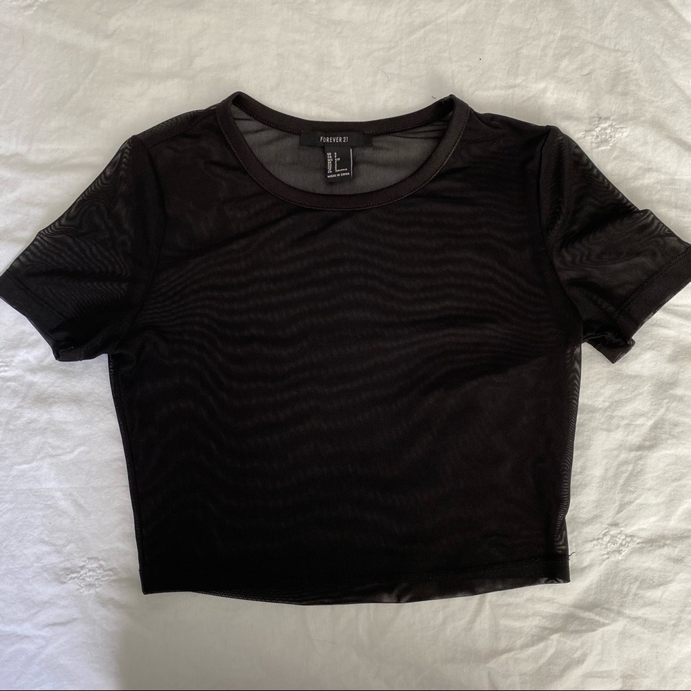 Mesh crop top